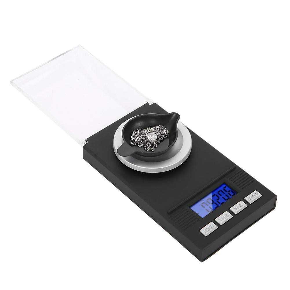 Mini Digital Pocket Gram Scale Portable High Precision 0.001g Pocket Jewelry Weight Electronic Balance Scale with LED Digital Display(100g)