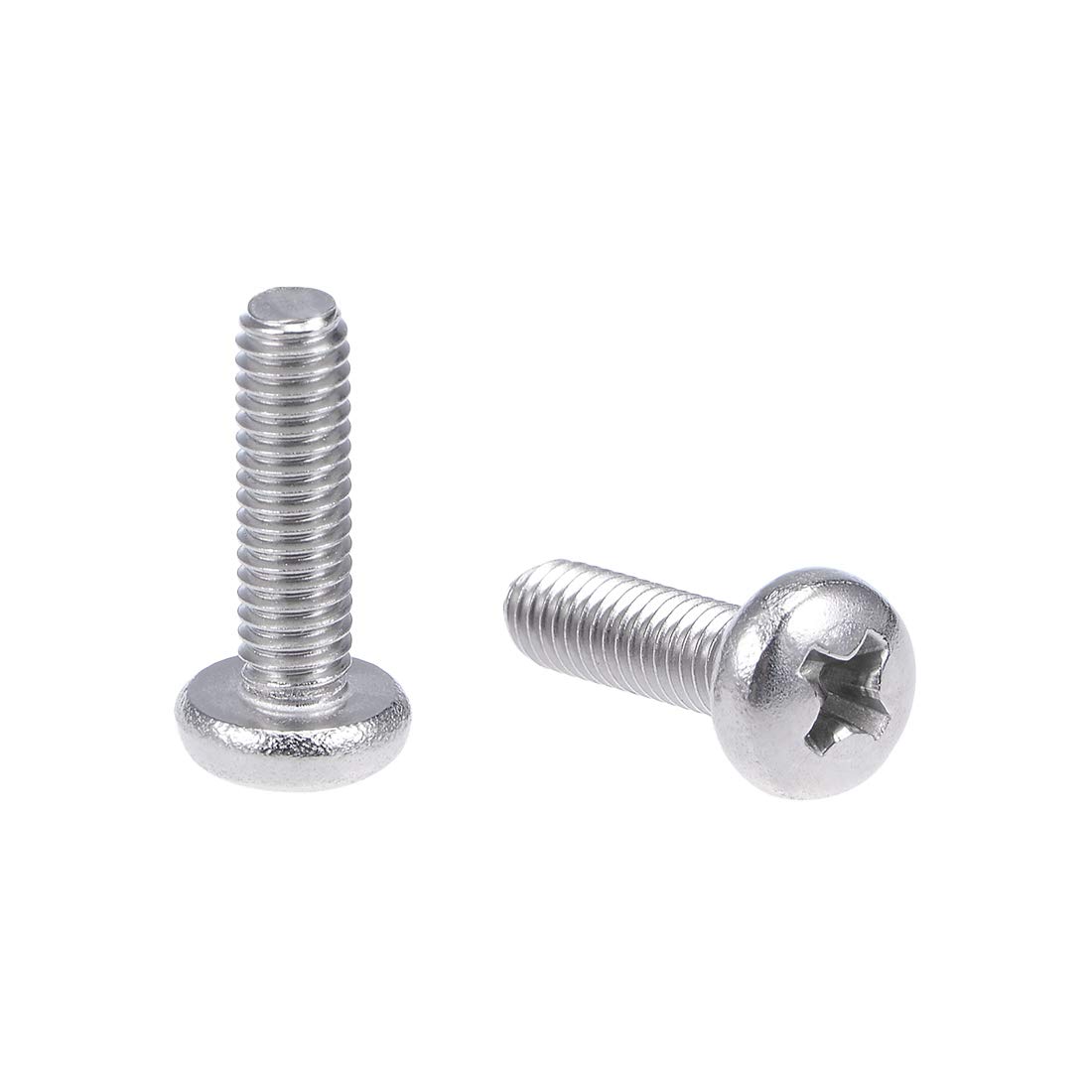sourcing map M4x14mm Machine Screws Pan Phillips Cross Head Screw 304 Stainless Steel Fasteners Bolts 20Pcs