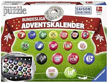 Adventskalender Bundesliga 2018/2019: Erlebe Puzzeln in der 3. Dimension