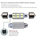 BOODLIED 10pcs 36mm Festoon LED 5630 5730 6-SMD White Canbus No Error Free Dome Map Light Bulbs 3021 DE3021 6418 DE3423 DE3425.