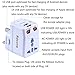 Travel Adapter,Rdxone Universal Plug Adapter with 2 USB for Europe, Italy, Ireland, UK, AU, Asia, Over 150 Countries -with Spare Fuse