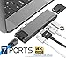PureFix USB C Hub Adapter, 7-in-2 Extension with Gigabit Ethernet, 4K HDMI, Type- C 100W PD & 40Gbps, 2 USB-A 3.0, SD & MicroSD/TF Card Reader for 2016-2020 MacBook Pro 13' 15' 16' & 2020 MacBook Air