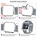Vancle Replacement Bands Compatible with Fitbit Blaze, 4 Pack (Silver, Black, Slate, Gray, Large)