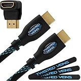 Twisted Veins HDMI Cable 3 ft, Premium HDMI Cord Type High Speed with Ethernet, Supports HDMI 2.0b 4K 60hz HDR on Most Devices and May Only Support 4K 30hz on Some Devices