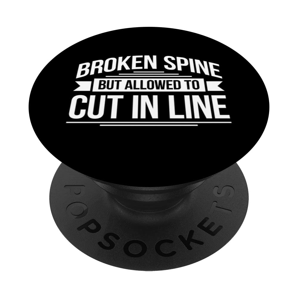 Wheelchair Disability - Cut In Line - Paraplegic PopSockets Swappable PopGrip