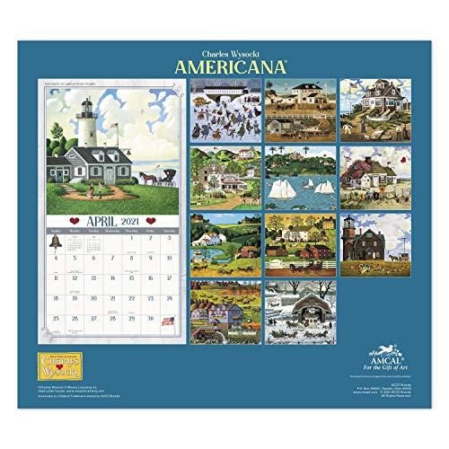 2021 Charles Wysocki Wall Calendar, 131/2" x 12", Monthly (CWCW044921