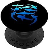 Sharks In The Water Graphic Design Shark Love PopSockets Adhesive PopGrip