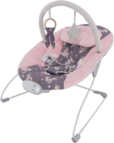 LADIDA Baby Bouncer with Music and Vibration Plum Blossom Design 0-6 Months