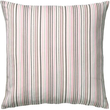 Ikea Elvilda Throw Pillow Cover Cushion Sleeve Striped Beige Pink Gray NEW 20 X 20