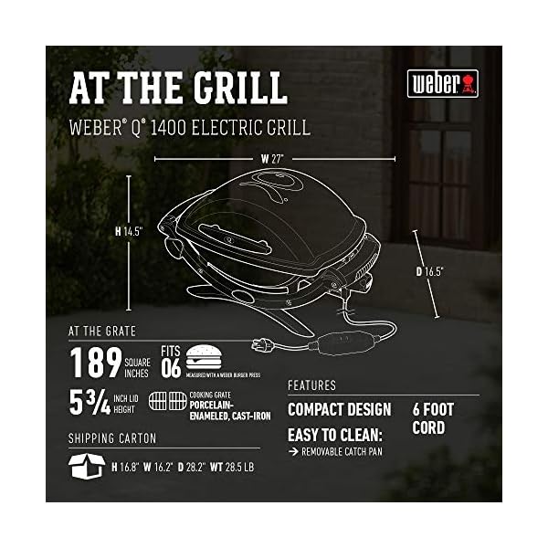 Weber-52020001-Q1400-Electric-Grill-Gray