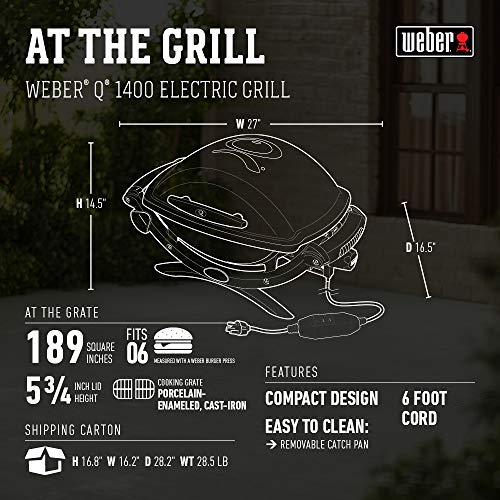 1 Weber+52020001+Q1400+Electric+Grill