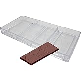 Goldbaking Plain Bar Chocolate Mold Polycarbonate Candy Bar Mold Fancy Bars PC Chocolate Mould
