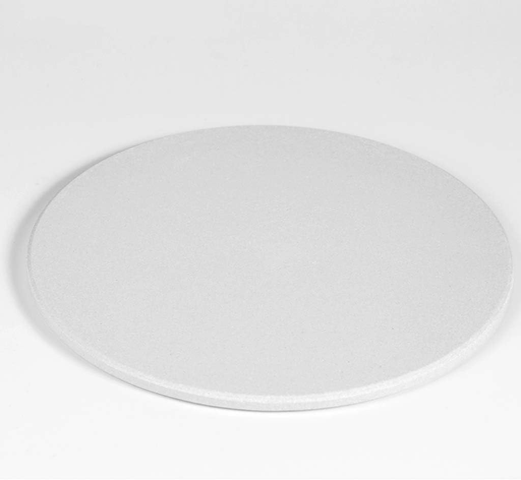 Round Pizza Baking Stone 9" Diameter, White Heavy Duty Ceramic Pizza Grilling Stone Baking Stone for RV Oven Grill And Toaster Oven