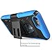 i-Blason Prime Case Designed for iPhone 6 Plus, [Kickstand] iPhone 6 Plus (5.5) 2014 New Release [Heavy Duty] [Dual Layer] Combo Holster Cover case with [Locking Belt Swivel Clip] (iPhone 6 Plus, Blue)