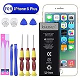 ICHECKEY Battery Suitable iPhone 6 Plus Complete Repair Tools Kit Instructions Replacement External Li-Ion Battery Pack [365 Days Warranty]