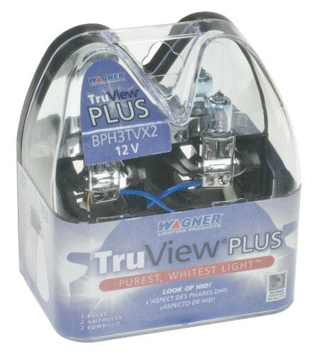 Wagner H3 TruView Headlight Bulbs, Pack of 2
