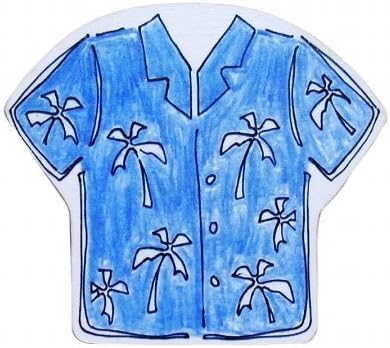 Maui Wowie Hawaiian Shirt Drawer Pulls in Blue (Set of 2)