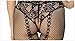 Ifeverlove Women's Suspenders Hollow Out Body-Stocking Sexy Lingerie Black