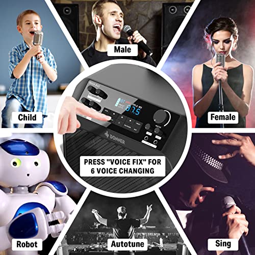 Donner Portable Bluetooth Speaker, PA System Subwoofer For Christmas