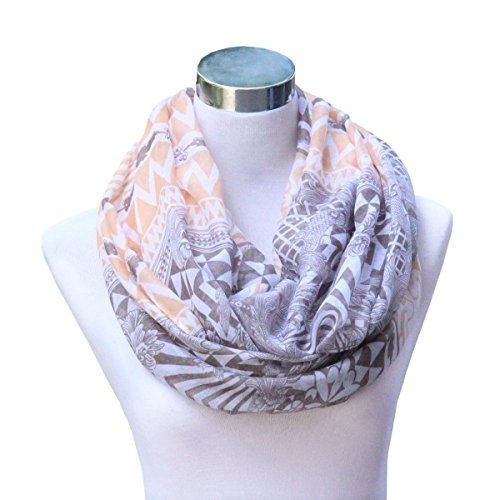 Lucky leaf women cozy fashion gauze loop infinity scarf…
