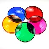 5 Colored Lens Cover Caps for Hot Tub Spa Light - Snap on Red, Blue, Green, Purple, Amber
