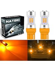 Ngcat auto LED Lampadina 2PCS 7440 7440 NA 7441 chipset 992 T20 2835 21 SMD lampadine LED con lente proiettore freno girare coda segnale di inversione di sostegno di luci, Amber 10 – 16 V 10.5 W