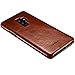 Samsung Galaxy S9 Plus Leather Case - Best Curved Edge Design Real Cowhide Leather - Side Open Flip Case with Hidden Magnetic Snap - Effective Full Cover Protection for Samsung Galaxy S 9 Plus Brown