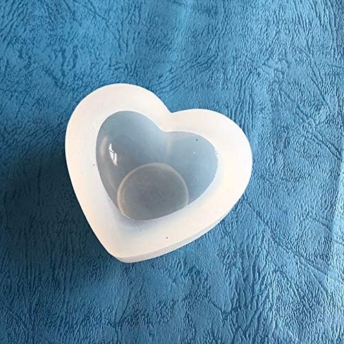 1 piece 1 piece Love Heart Silicone Mold 3D Heart Aroma Gypsum Plaster Silicone Mould For Car Decoration DIY Candle Resin Molds