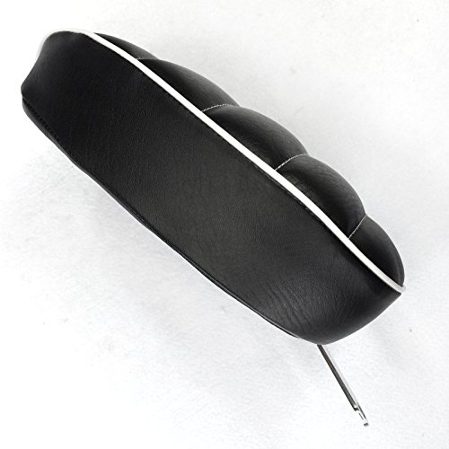 HK Motorcycle Black Custom Back Solo Passenger Cross Stripe Style Leather Seat For 2010 2011 2012 2013 2014 2015 Harley Davidson XL1200X X48 X72 - Thumbnail 3