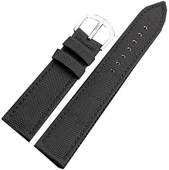 Correa de piel con exterior textil para reloj de pulsera, 20 ...