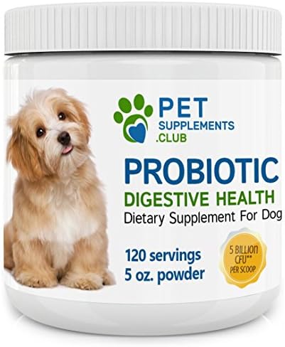 Pet Supplements Club Probiotics For Dogs Powder Supports Nutritional and Digestive Health 5 oz
