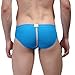 Cedir Men's Penis Hole Bulge Pouch Boxer Briefs Bottoms Underwear L Light Blue