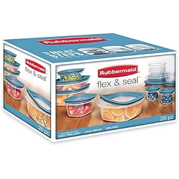 Amazon.com: Rubbermaid Premier Easy Find Lids Food Storage 