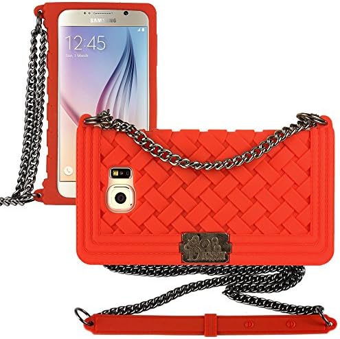 Galaxy Note 5 Case, Dressier Braid Purse Wallet Design Case for Samsung Galaxy Note 5 RED with Shoulder Chain Strap