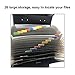 Oak-Pine 26 Pockets Expanding File Folder - Large Plastic A4 US Letter Size Expandable File Organizer Document Accordion File Folder Wallet Briefcase Business Filing Box with Handle (Black)