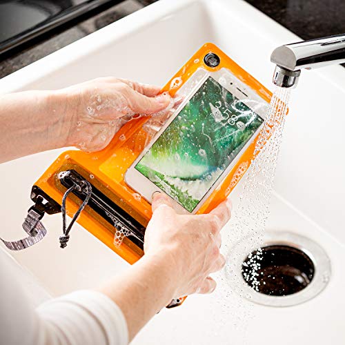 Nite Ize Runoff Waterproof Phone Pouch with Lanyard and Zipper, IP67