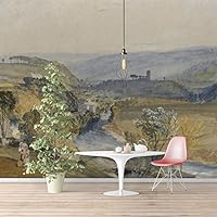 Wall Murals Self-Adhesive Removable The Dogana and San Giorgio Maggiore by Joseph Mallord William Turner Wallpaper Home Decoration for Living Room,Bedroom - 66x96 inches