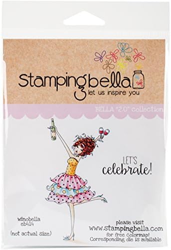 Stamping Bella Winobella Cling Stamp, 6.5″ x 4.5″