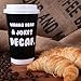 Premium 16oz Disposable Coffee Cups With Lids (50ct) - 5 Fun Quotes in Each Pack - Make Your Own Coffee or Tea With These Paper Coffee Cups - Insulated Double Wall - No Need For Sleeves