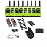 Motorola Talkabout T605 Two-Way Radios / Walkie Talkies - Rechargeable & Fully Waterproof 8 PACK
