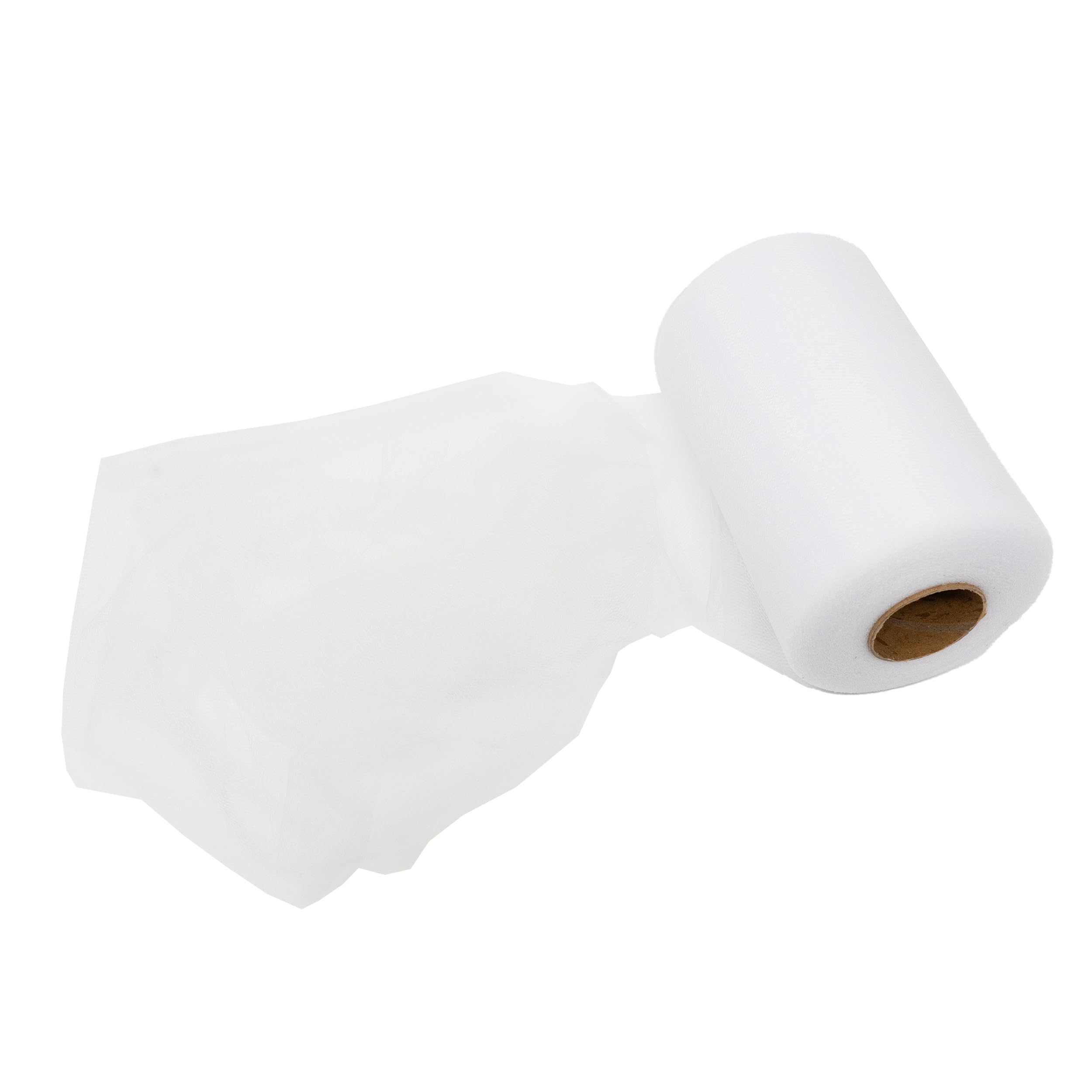 Singer White Tulle Fabric Rolls 6 Inch by 100 Yards (300 ft)