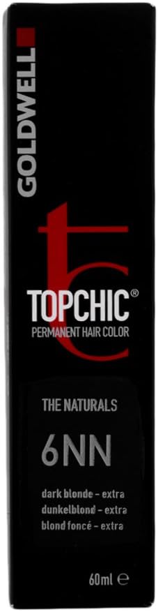 Goldwell Topchic Naturals 6NN Mid Blonde Extra Permanent Hair Colour 60ml