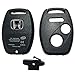 Horande Replacement Key Fob Cover fit for Honda 2003-2007 Accord 2005-2013 Ridgeline Pilot CR-V Civic Odyssey Keyless Entry Remote Control Key Fob Shell
