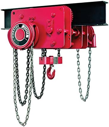 Chester Zephyr Low Headroom Plain Push Trolley Hoist, Capacity 5 Ton, Part No 1421-0500