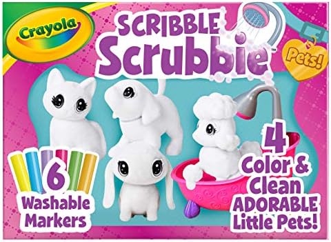 Crayola Scribble Scrubbie Pets Scrub Tub Animal Toy Set