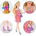 BeYumi 130 Pcs Doll Clothes Set for Dolls Include Random 16 Pack Party Gown Outfits + 10 Pairs of Shoes + 104 Pcs Doll Accessories for Various Doll, Great Gift for Girls