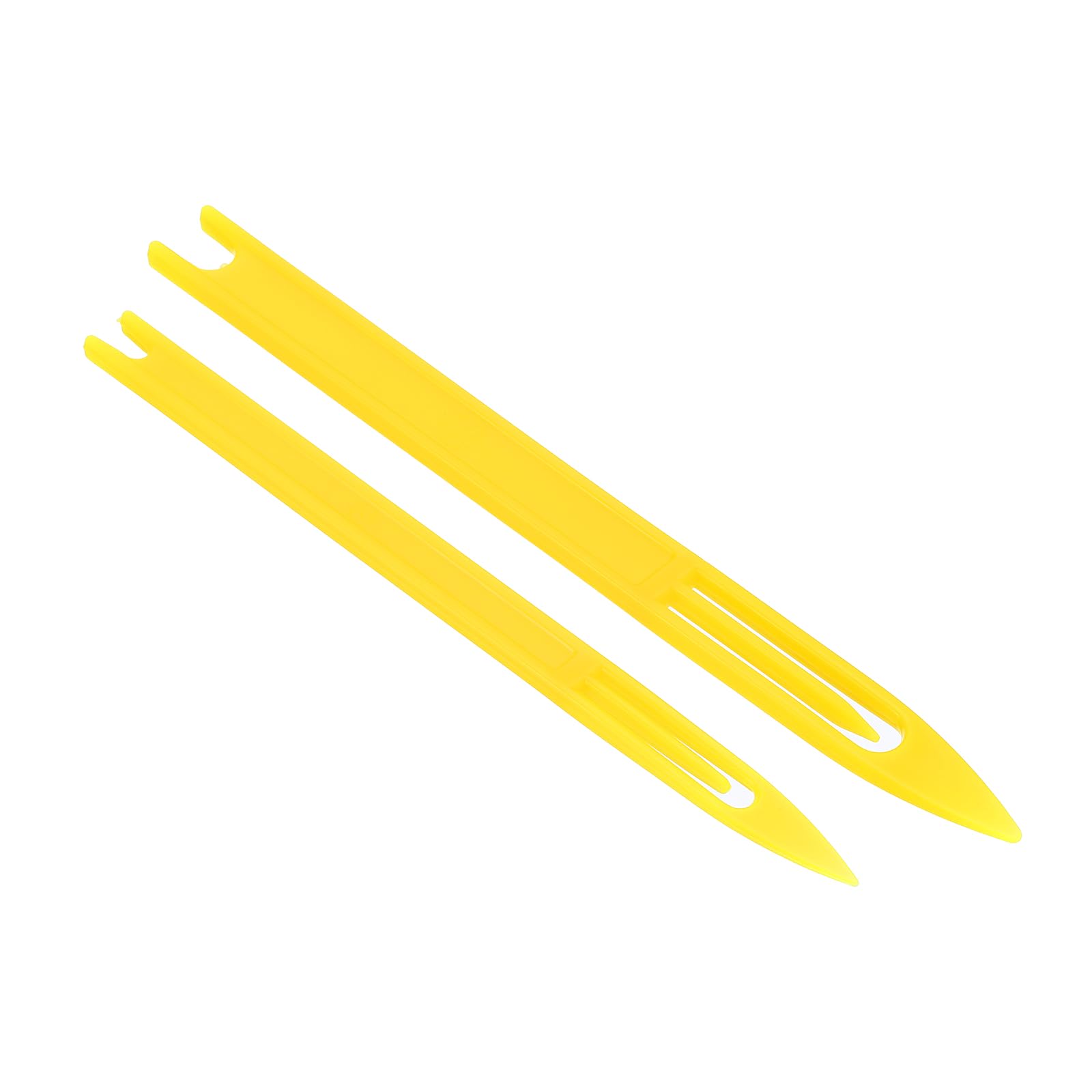 PATIKIL Fishing Net Repair Kit, 10 Pcs Plastic Fishing Net Sewing Needles 2#, 5# Fishing Netting Needle Shuttles for Fishing Net Repairing, Yellow