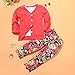 FEITONG 1Set Kids Toddler Girls' Long Sleeve T-Shirt Tops+Coat+Pants Suit Outfit