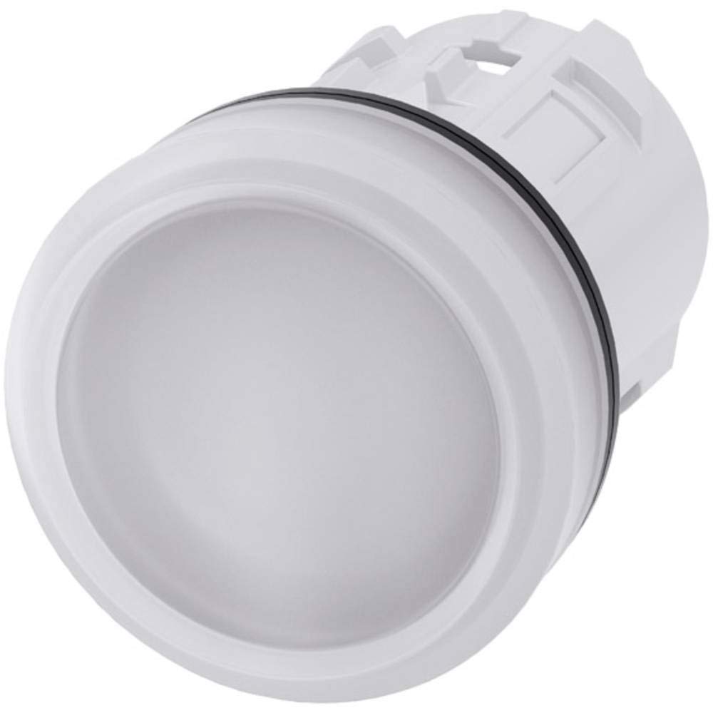 Siemens 3SU1001-6AA60-0AA0 Indicator Light, 22MM, Round, Plastic, White, Smooth Lens, White