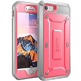 SUPCASE Unicorn Beetle Pro Series Case Designed for iPhone 7, iPhone 8, Full-body Rugged Holster Case with Built-in Screen Protector for Apple iPhone 7 2016 / iPhone 8 2017 (Pink/Gray)